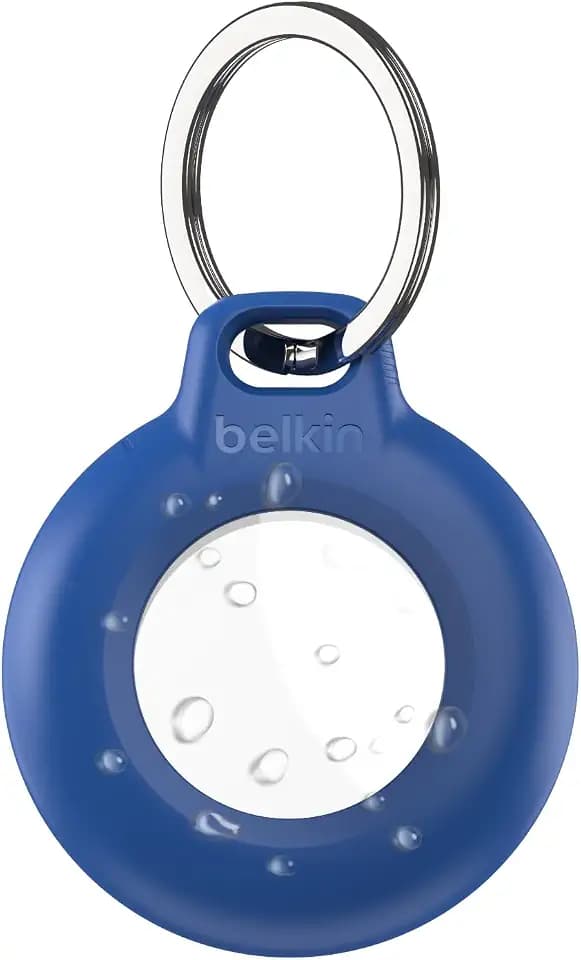 Belkin Waterproof Apple AirTag Holder Keychain, IPX8, Key Ring