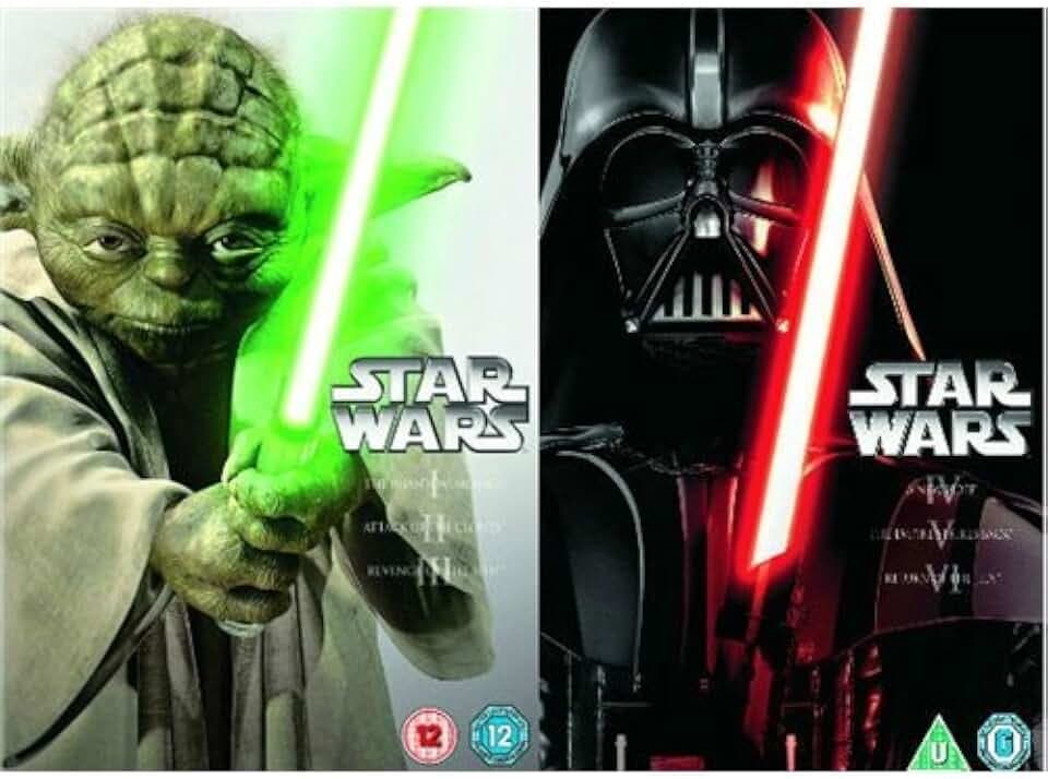 The Complete Star Wars Episodes 1 - 3 & 4 - 6 DVD [3 Discs In Each Set = 6 Discs] Collection: 1: The Phantom Menace / 2: The Attack of the Clones / 3: Revenge of the Sith / 4: The New Hope / 5: The Empire Strikes Back / 6: The Return of the Jedi