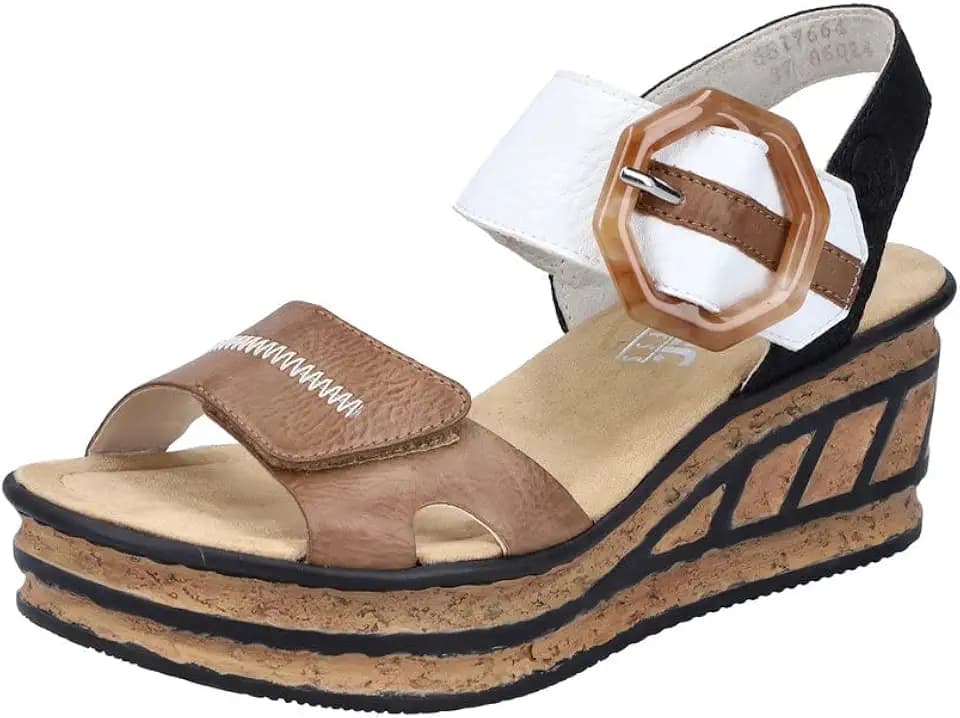 Rieker Geschenk Damen Keilabsatz Sandalen | Charles Clinkard