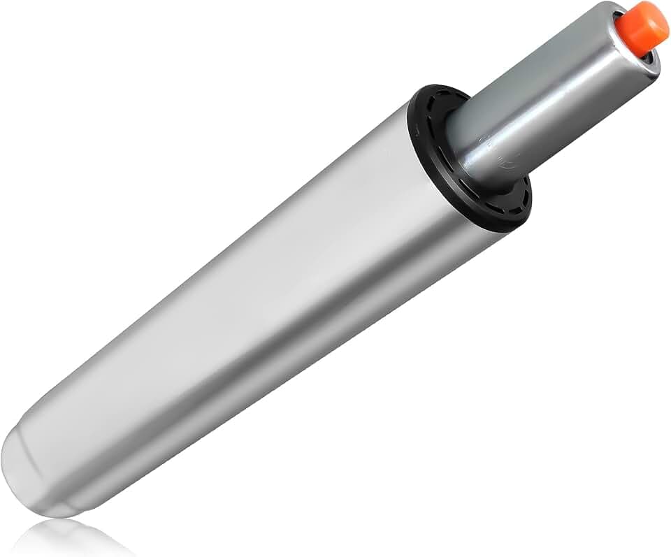 TIANSHU Stuhlzylinder Ersatz, Heavy Duty (451 lbs) Gasflasche für Bürostühle, Pneumatischer Kolben Gaslift Universalgröße (Groß, Silber)