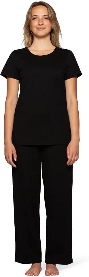 no nonsense Women's Pajama Set, Cotton-Rich Sleepwear