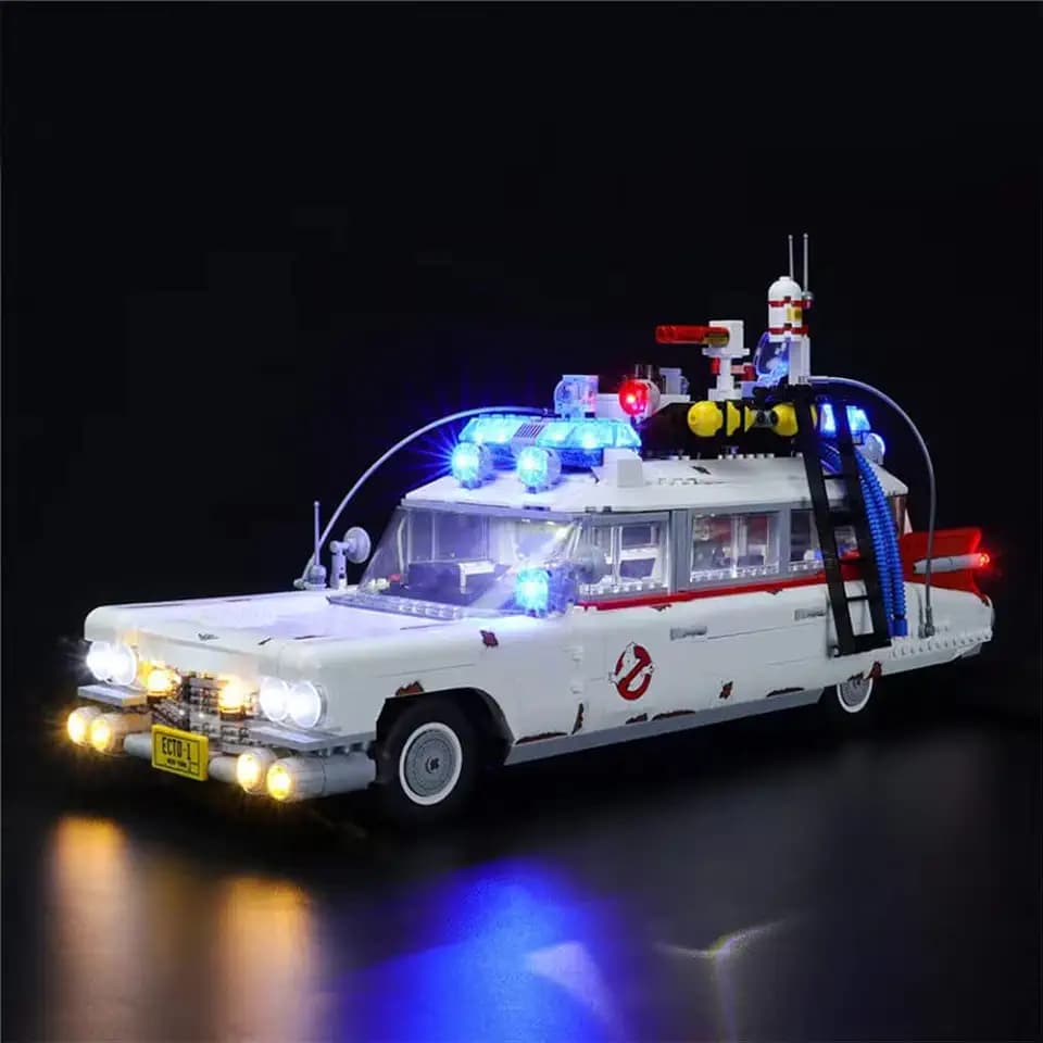 GEAMENT LED Light Kit Compatible with Lego 10274 Ghostbusters ECTO-1 (Ver.2020) - Lighting Set for Creator Building Model (Model Set Not Included)