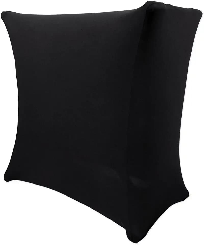 Rockville RSC5B Black Universal DJ Scrim Cloth Cover for X Stand with Bag