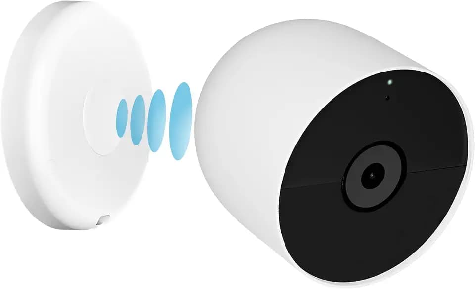 UYODM Magnetic Wall Mounts Compatible with Google Nest Cam Outdoor or Indoor, Battery - 2nd Generation, Magnetic Replacement Base Plate for Google Nest Camera(Nest Cam Not Included)