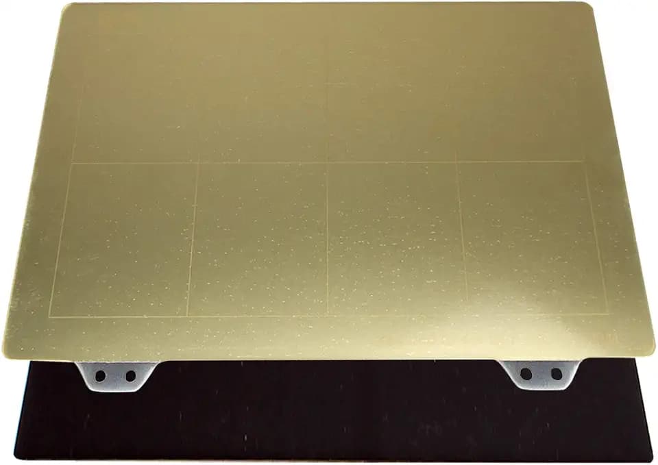 Toaiot 3D-Druckplatte aus Federstahl, 230 x 150 mm, mit PEI + Magnet B, Oberfläche für Makerbot Replicator / QIDI X-Pro / Creator Pro