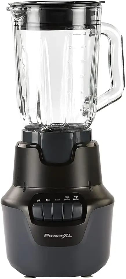 PowerXL Boost Blender, 4 Speed, 800 Watts, 48-oz Glass Jar, Black