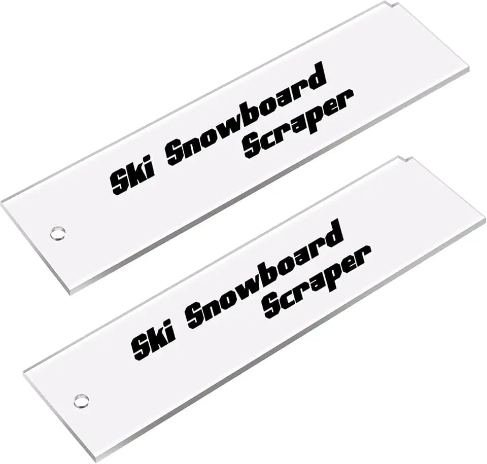 GIONAR 2/3 Stück Skiwachs Abzieher - Ski Abziehklinge - Skiwax Abziehklinge Schärfer Scraper für Alpine Ski Freeride & Snowboard Base Wax der Schutzung