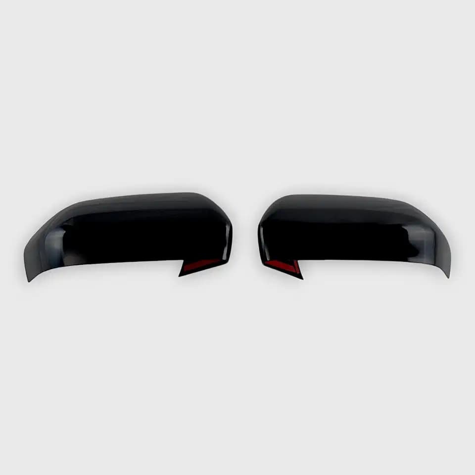 Black Magic Gloss Black Tape-on Mirror Covers Compatible With the Ford Expedition 2018-2025, Lincoln Navigator 2018-2025