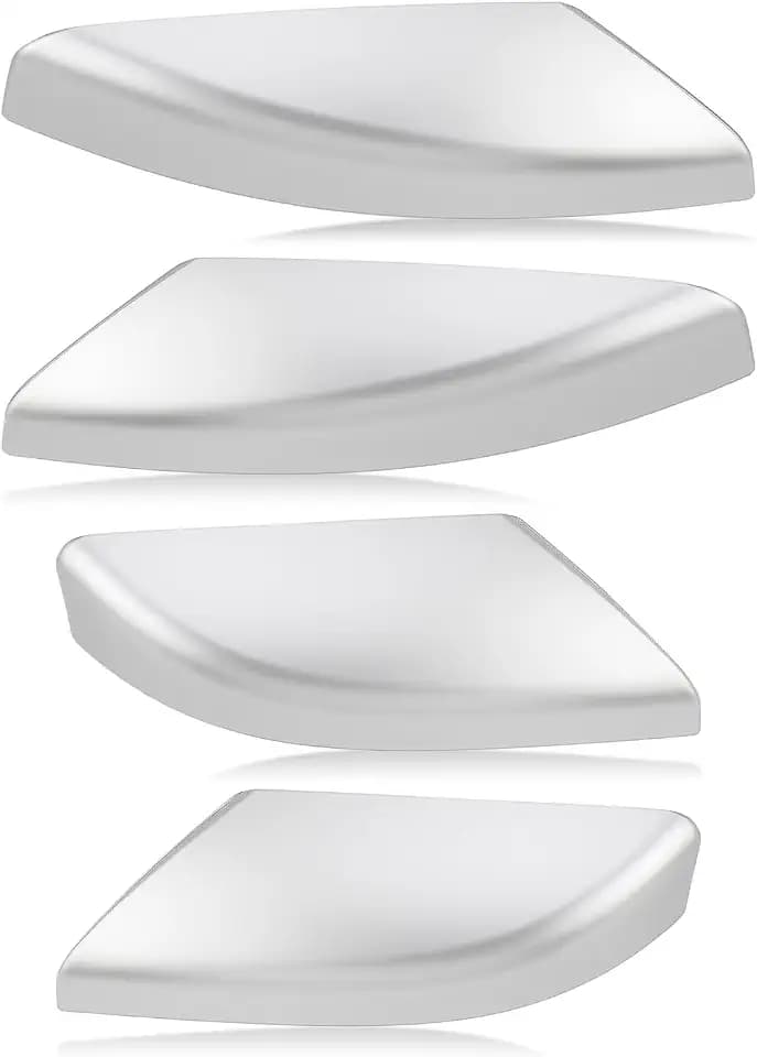 AUTOKAY Roof Luggage Cargo Rail Rack End Cap Protection Cover Shell Trim Set of 4 for Toyota 4Runner 2003-2009, Silver