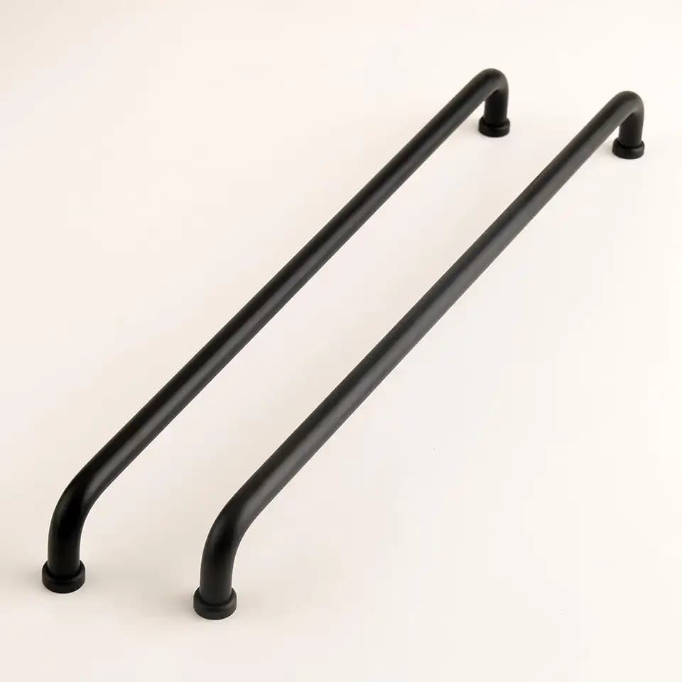 5 Pack Modern Black Kitchen Cabinet Handles 12-5/8 Inch Long Pulls for Cabinets and Drawers Closet Door Pulls Bathroom Vanity Furniture Hardware