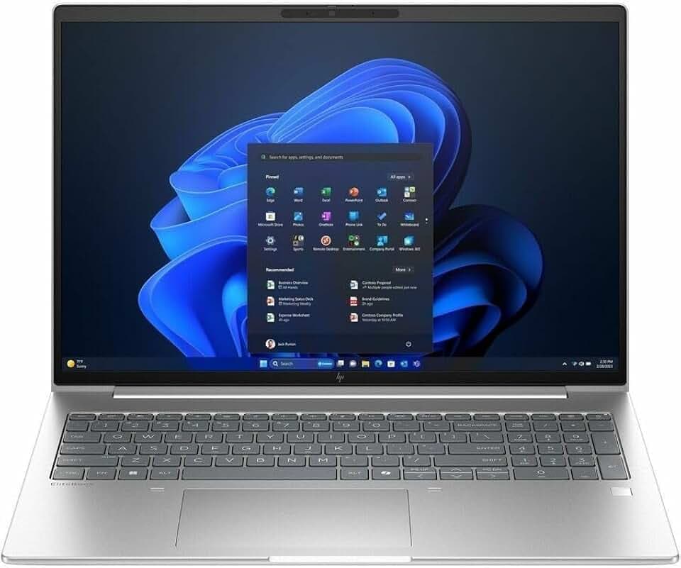HP EliteBook 6 G1a 16" Notebook - WUXGA - 60 Hz - AMD Ryzen 7 250-32 GB - 1 TB SSD - English Keyboard - Pike Silver Aluminum - AMD Chip - 1920 x 1200 - Windows 11 Pro - Radeon 780M Graphics - in-pla