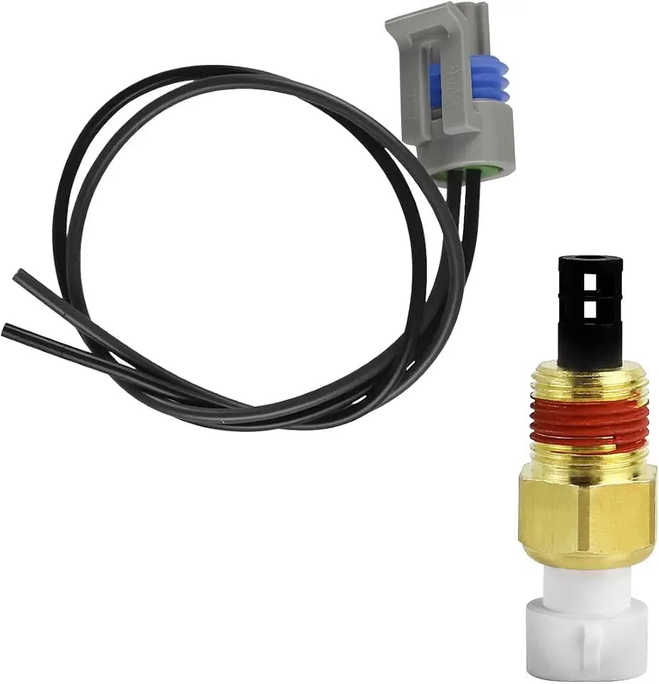Car Intake Air Temperature Sensor, Vehicle Engine Coolant Temperature Sensor with Connector Pigtail Harness, Auto OEM# 25036751 Replacement, Compatible with Century Electra Reatta