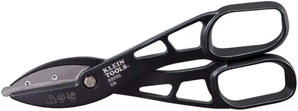Klein Tools 89556 Metal Cutter, Tin Snips Cut Tin, Copper, Aluminum, Vinyl, Steel and Stainless Steel, 12-Inch