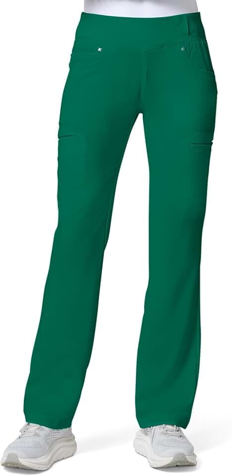 Cherokee Iflex Scrubs for Women Straight Leg Scrub Pants with 6 Pockets