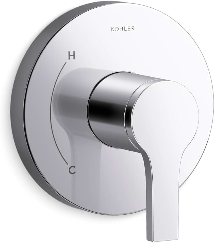 Kohler TS35320-4-CP, Elate Rite-Temp Valve Trim, Polished Chrome, Shiny Bathroom Valve, Easy Maintenance