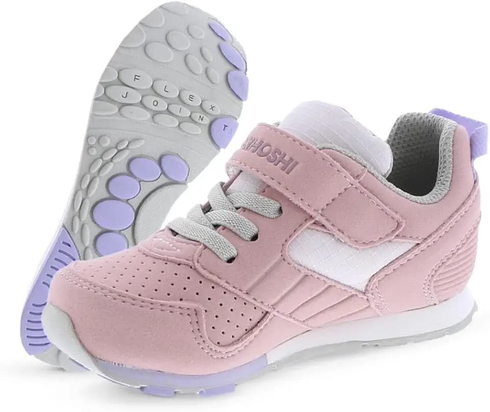 TSUKIHOSHI Racer Baby, Toddler & Kids Shoes - Strap-Closure Machine-Washable Baby Shoes with Wide Toe Box & Slip-Resistant, Non-Marking Outsoles