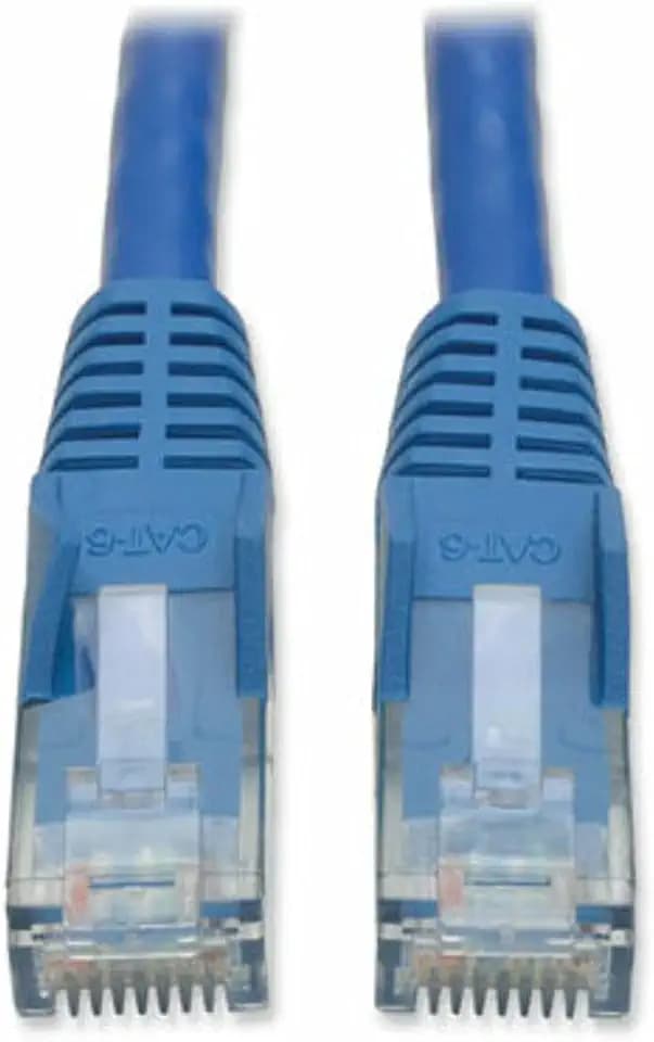Tripp Lite Cat6 Gigabit Snagless Molded UTP Patch Ethernet Cable, RJ45 Male-to-Male Cable, Blue, 7 Feet / 2.1 Meters, Lifetime Warranty (N201-007-BL)