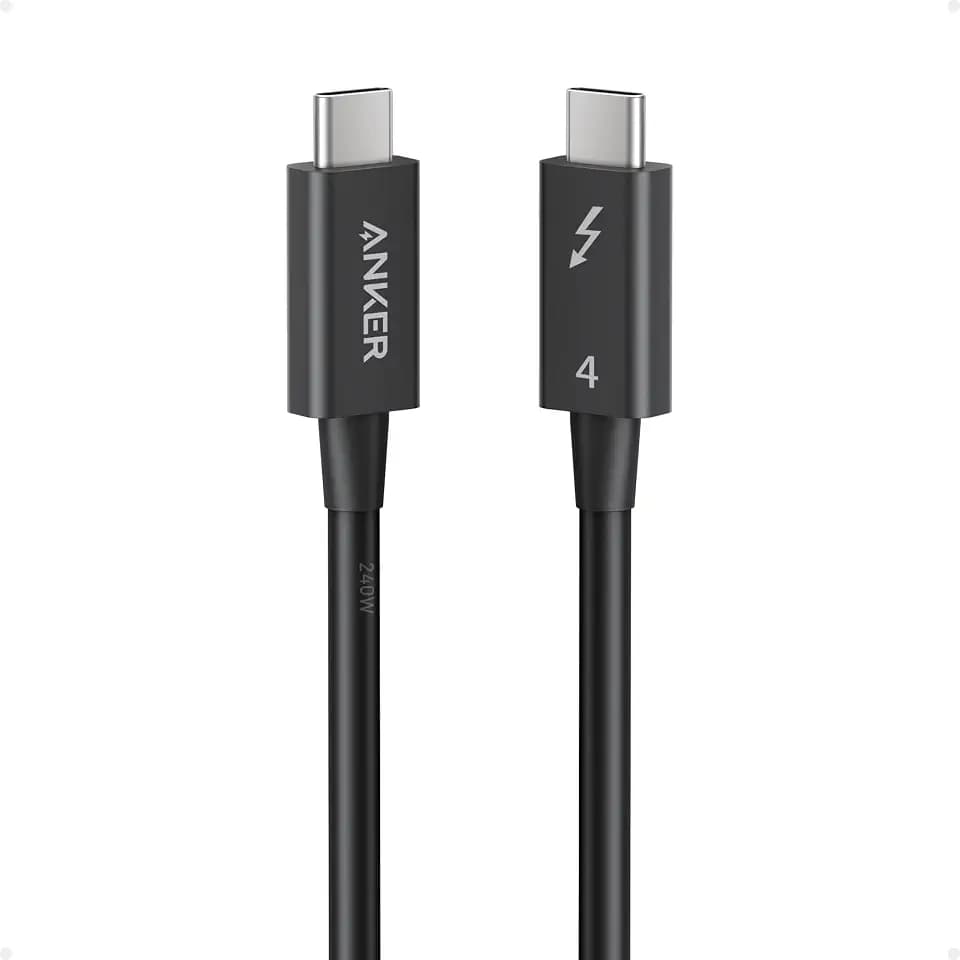 Anker Thunderbolt 4 USB C to USB C Cable (240W, 2.3 ft)