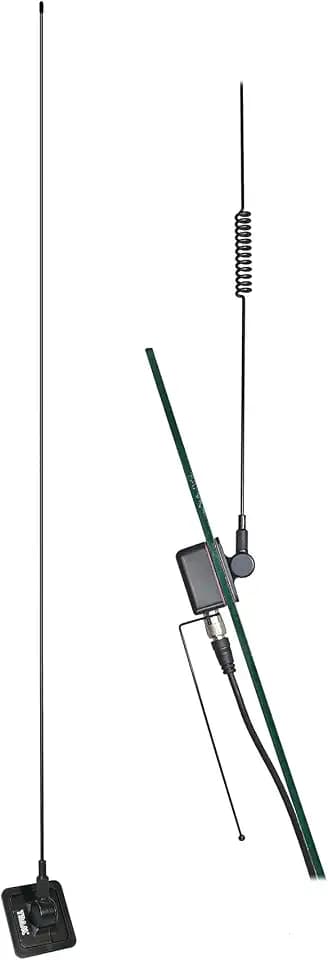 Tram® 50-Watt Pretuned Dual-Band 144 MHz to 148 MHz VHF/440 MHz to 450 MHz UHF Amateur Radio Antenna Kit with Glass Mount and Cable