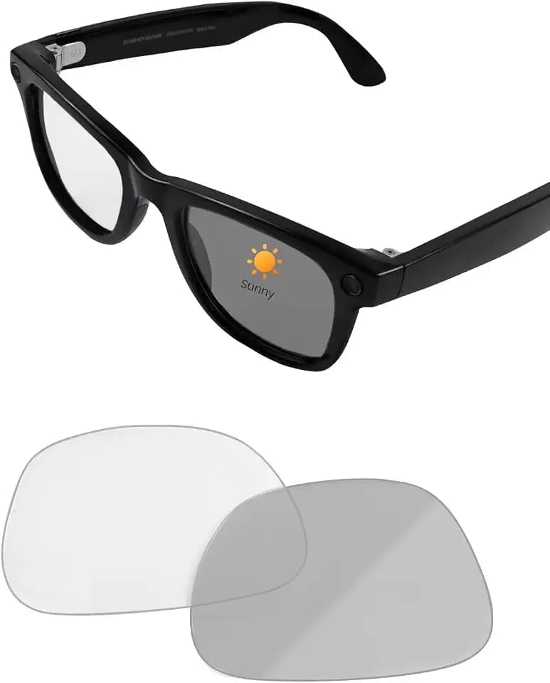 Replacement Lenses for Ray-Ban Meta Wayfarer RW4006/4008 & Gen 2 RW4012