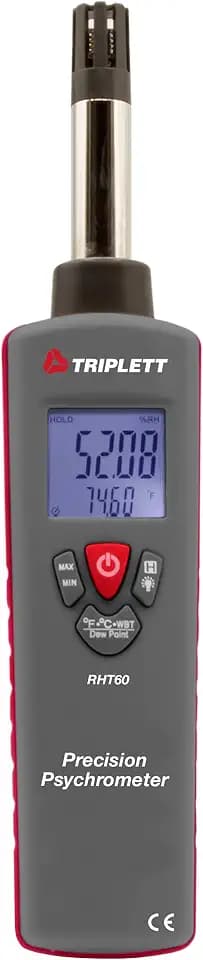 Triplett RHT60 Precision Psychrometer - Temperature, Humidity, Wet Bulb, Dew Point