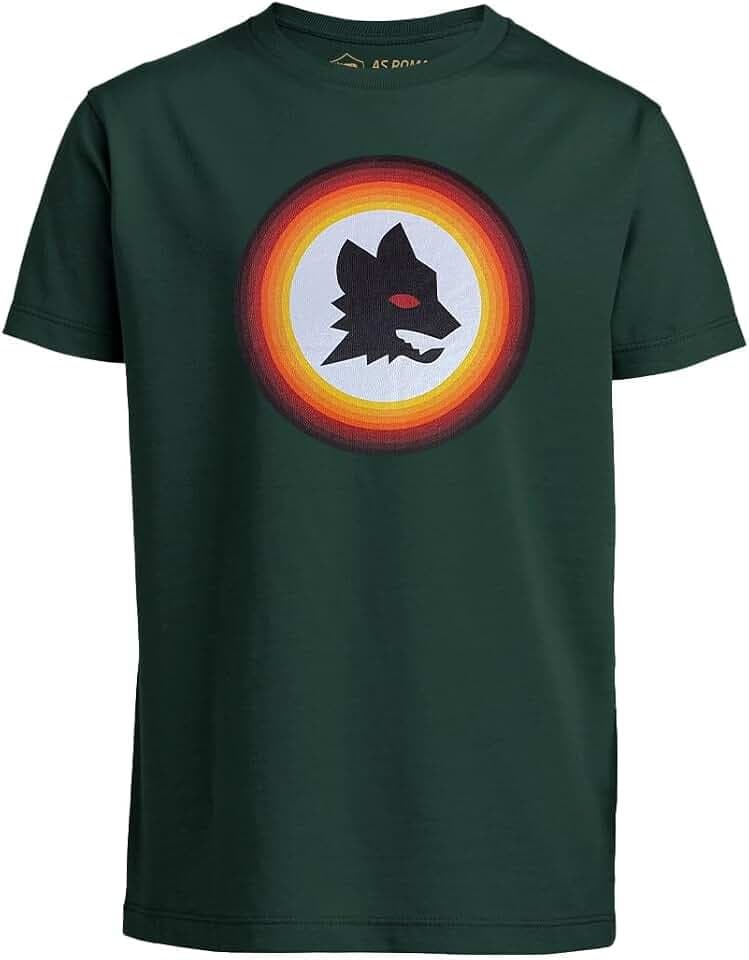 AS Roma Bedrucktes T-Shirt mit Rollkragen