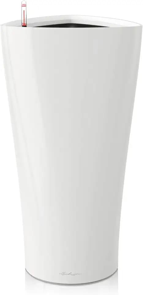 Lechuza-Gefäß mit Bewässerungssystem Delta Premium 30 weiß Hochglanz