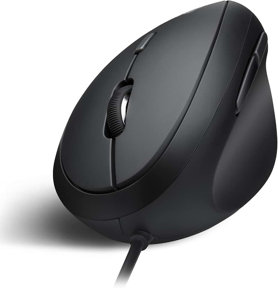 Perixx PERIMICE-519 Ergonomische Maus - Vertikales Design - kleine Handgrößen oder für Unterwegs - USB kabelgebunden für PC und Laptop