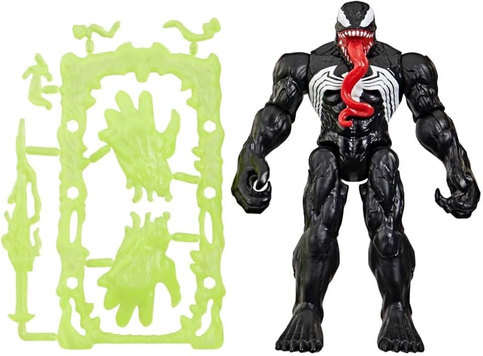 Marvel Spider-Man ActionVerse Venom Action Figure & Accessories, 4.5-Inch (11.4 CM) Super Hero Toys & Figures for Kids, Ages 4+