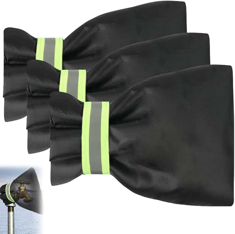Outdoor Faucet Covers for Winter, 2026 New 9.8" x 6.3" Insulated Spigot Cover Waterproof Hose Bib Covers, Patio Winterizing Home Must-Have Faucet Cover for Outside Yard (A-3Pcs)