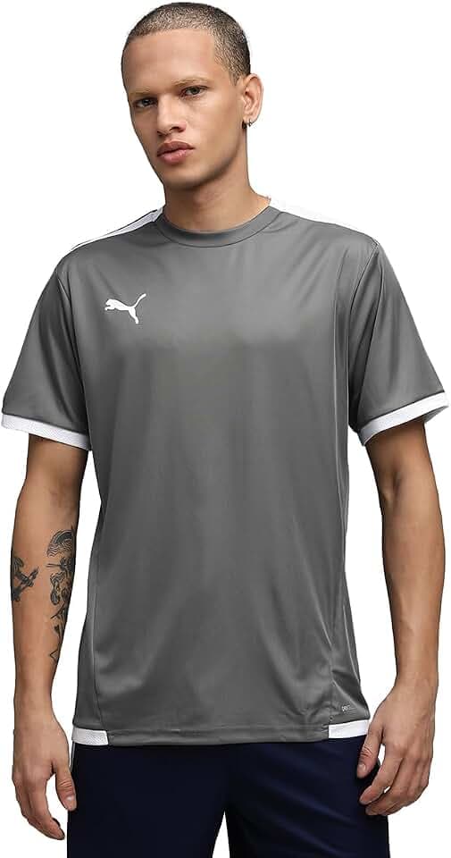 Puma Herren Teamliga Striped Jersey Shirt (1er Pack)