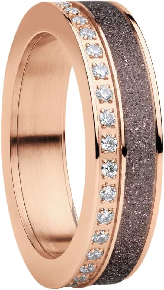 BERING Damen Ring in glänzendem roségold - Arctic Symphony Collection aus Edelstahl - Dordogne