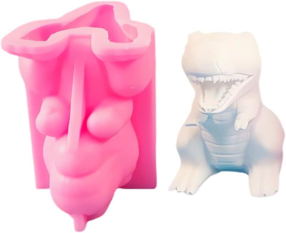 Dinosaur Silicone Mold Wax Soap Epoxy Resin DIY Animal Candle Craft Mould