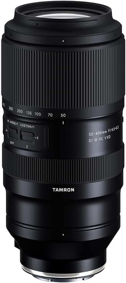 Tamron 50-400mm f/4.5-6.3 Di III VC VXD Lens for Sony Full Frame Mirrorless Cameras Black
