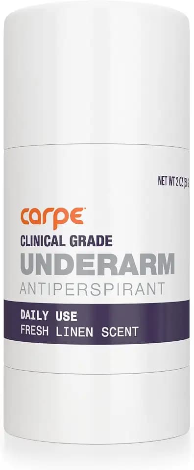 Carpe Clinical Strength Antiperspirant & Deodorant Stick, Fresh Linen