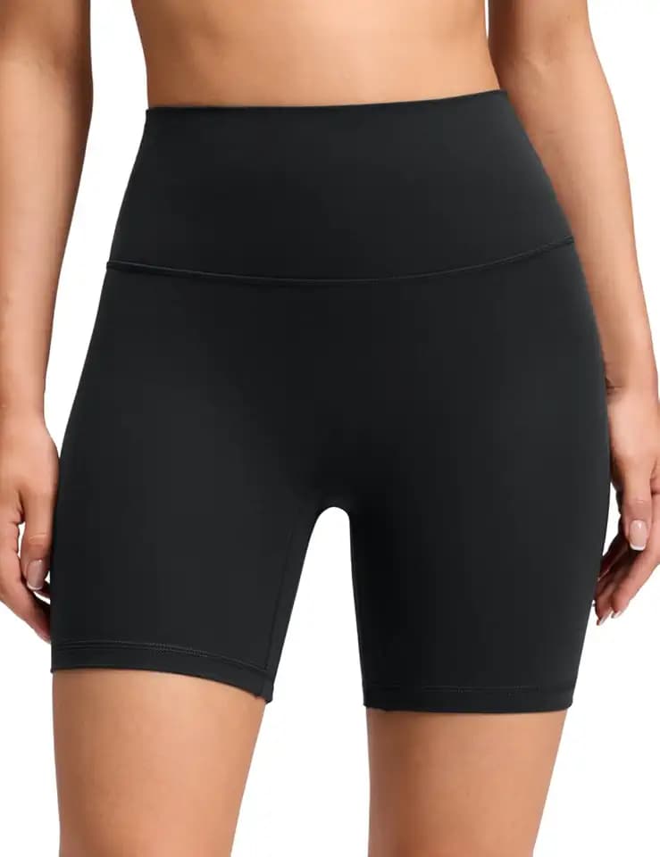 CRZ YOGA No Front Seam Biker Shorts 6"