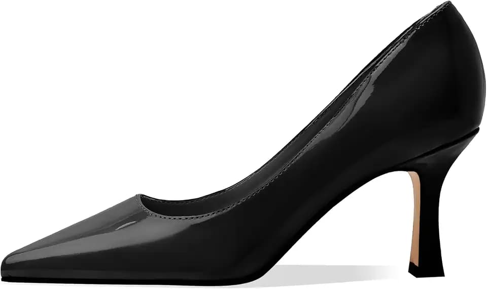 Women's Closed Toe High Heels Dress Pointed Toe Wedding Pump Shoes Prom Bridal Work Office Pumps for Women