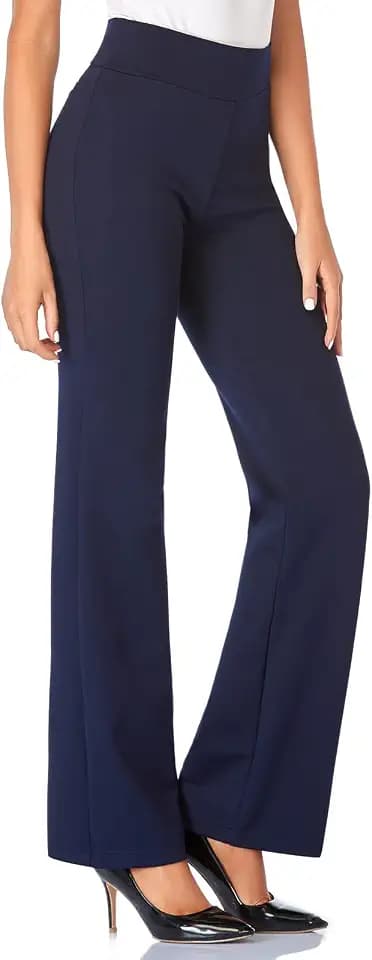 Tapata Damen 71cm/76cm/81cm/86cm Bootcut Stretch-Hose Hoher Bund Frauen Bürohosen Arbeitshose Bauchkontrolle Lange Elegante Schlaghose Freizeithose Yogahose
