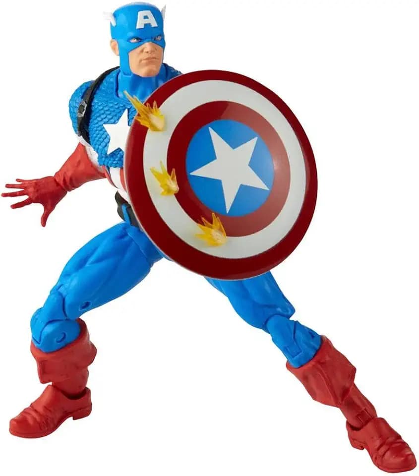 Marvel Legends Series 20th Anniversary Series 1 Captain America 15 cm Collectable Action Figure with 14 Accessories