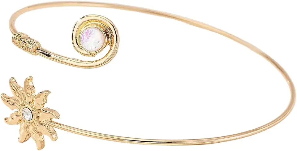 MakeMeChic Women's Gold Arm Cuff Jewelry Bracelet