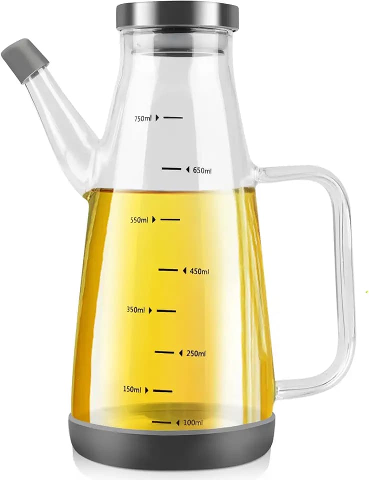 Ölflasche 750 ML,Olivenöl Flasche,Olivenöl Kanne,Ölspender Glas