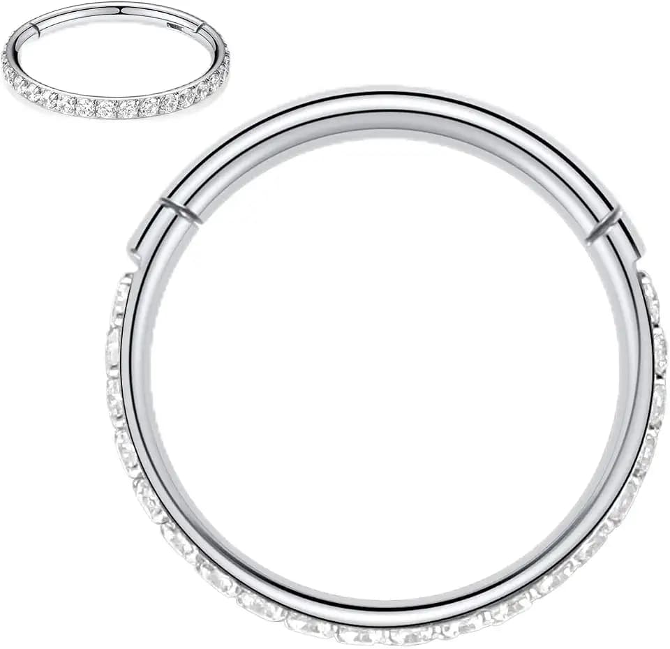 FUNLMO 20G 18G 16G 12G Nose Ring Hoop Conch Rook Daith Helix Tragus Piercing Jewelry 316L Surgical Steel Cartilage Earring Conch Hoop Earring Septum Jewelry Belly Lip Ring 5mm to 14mm