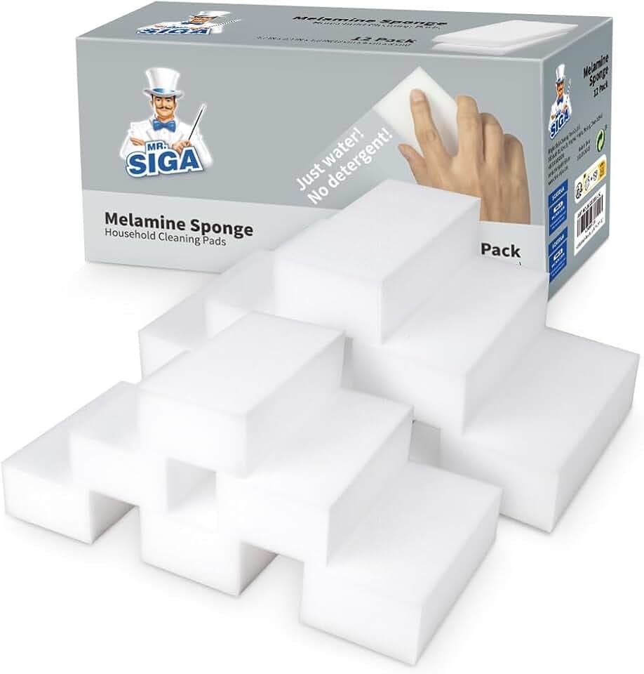 MR.SIGA Magic Eraser Schwamm für Wände,kratzfreie Melamin-Schwämme