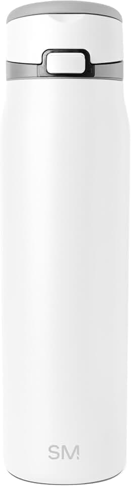 Simple Modern Water Bottle with Straw & Handle | 30oz | White