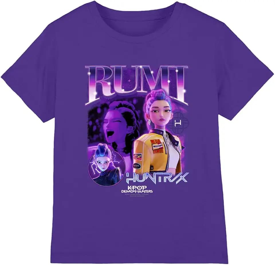 K-Pop Demon Hunters - Huntrix Huntr/X Rumi Bootleg Kids T Shirt