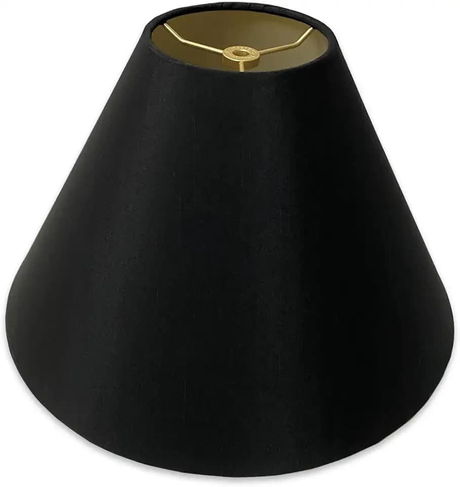 Royal Designs, Inc. Coolie Empire Hardback Lamp Shade, HB-607-14BLK, Black, 5 x 14 x 9.5