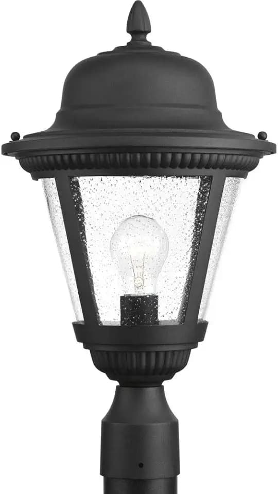 Progress Lighting Westport Outdoor Post Lantern Light, Black