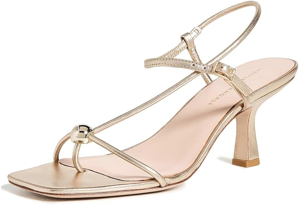Loeffler Randall Women's Triana Strappy Mid Heel Sandals with Ball