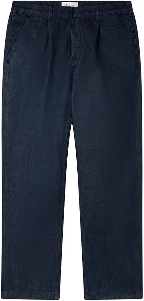 SPRINGFIELD Herren Denim Loose Daily Pleated Front Design. 100% Bci Cotton Chino-Jeans, Marineblau, 28