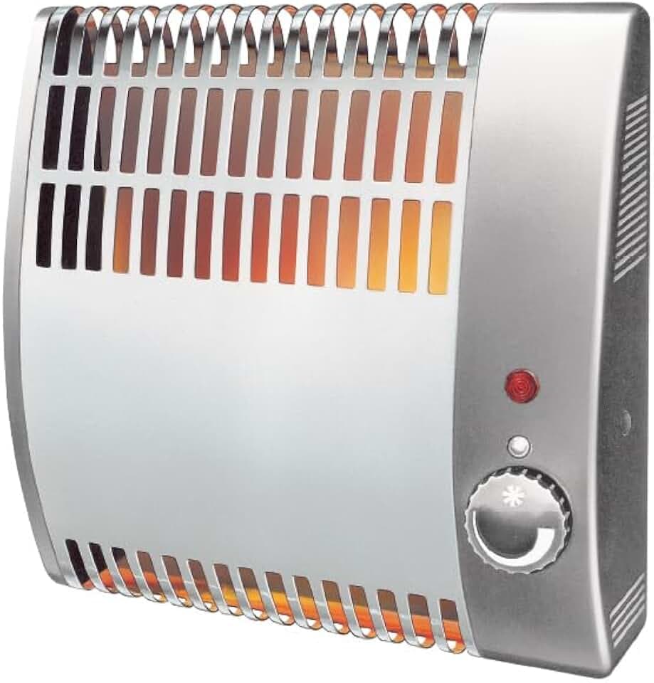 ELICENT | Warmer 500 Wandkonvektor, Heizung für kleine Räume, Leistung 500 W, feste Installation an der Wand, regulierbarer Thermostat, Frostschutzfunktion